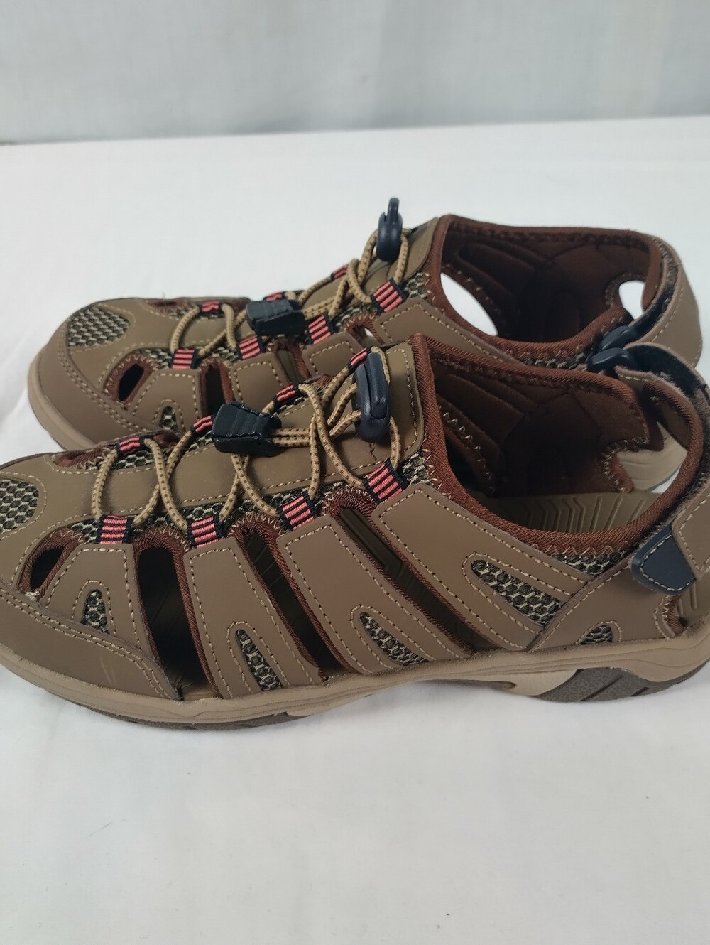Eddie Bauer Blakely Women's Size 7 Closed Toe Hiking Water Shoes Brown Leather - Picture 5 of 11